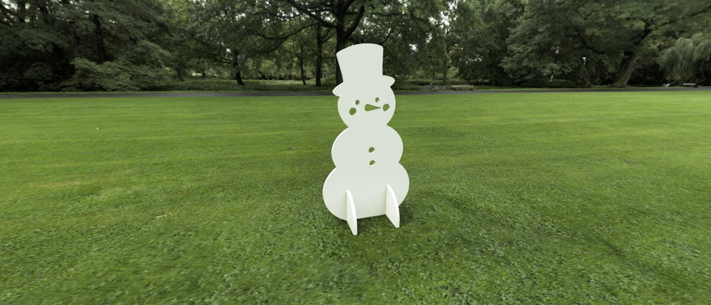 CNC- & Laser-Schneemann Weihnachten – Weihnachtsdekoration für CNC und Laser, Formate svg dxf ai pdf crv3d crv
