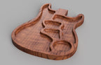 Fichier CNC planche guitare charcuterie, planche fromage design, digital download, fichiers stl dxf svg crv3d