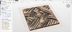 Fichier CNC panneau texture bois tissé, bas-relief motif tressé décoratif, décoration murale, panneau porte meuble, modèle gravure 3D STL
