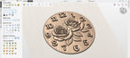 CNC-Datei Rosenuhr – florales Basrelief für Holzskulptur, Wanddekoration STL