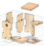 Fichier CNC nichoir à oiseaux – modèle pour fraiseuse CNC, téléchargement digital dxf svg ai pdf crv crv3d