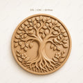 CNC & impression 3D relief arbre de vie avec oiseaux, décor nature familial, fichier STL très haute qualité