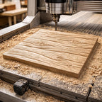 Fichier CNC panneau texture vieux bois, bas-relief rustique décoratif, décoration murale, panneau porte meuble, modèle gravure 3D STL