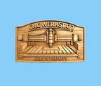 Fichier CNC panneau atelier Werkstatt Made in Germany – bas-relief machine CNC pour sculpture bois, décoration murale STL