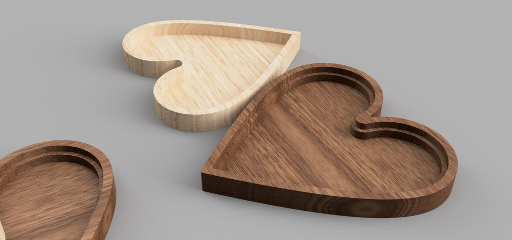 CNC Herzbox-Datei stl dxf svg pdf ai crv crv3d für CNC-Fräser digitaler Download