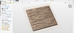 Fichier CNC panneau texture vieux bois, bas-relief rustique décoratif, décoration murale, panneau porte meuble, modèle gravure 3D STL