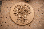 CNC-Datei Blumenstrauß Rosen – 3D-Relief für Holzskulptur, Wanddekoration STL