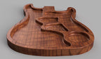 Fichier CNC planche guitare charcuterie, planche fromage design, digital download, fichiers stl dxf svg crv3d