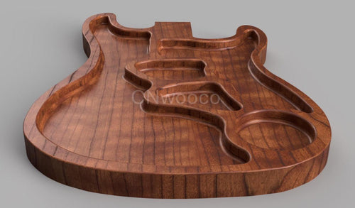 Fichier CNC planche guitare charcuterie, planche fromage design, digital download, fichiers stl dxf svg crv3d