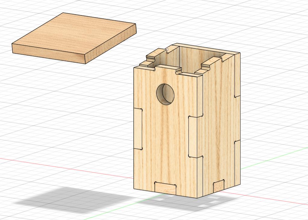 Fichier CNC nichoir oiseaux, modèle 3D jardin, digital download, fichiers dxf svg ai pdf crv crv3d