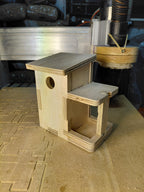 Fichier CNC lot 2 nichoirs oiseaux, modèles 3D décor jardin, digital download, fichiers dxf svg ai pdf crv crv3d