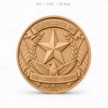 Relief Independence Day CNC & impression 3D, aigle américain étoile et drapeaux USA, fichier STL très haute qualité