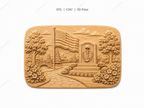 CNC & impression 3D mémorial militaire USA, drapeau américain, jardin commémoratif patriotique, fichier STL