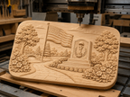 CNC & impression 3D mémorial militaire USA, drapeau américain, jardin commémoratif patriotique, fichier STL