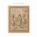 Fichier CNC & impression 3D Daniel avec lions, scène biblique en prison, haute qualité relief STL