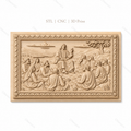 Fichier CNC & impression 3D Jésus enseignant ses disciples, scène biblique panoramique, haute qualité relief STL