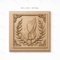 Fichier CNC & impression 3D mains en prière, chapelet et branches d’olivier, haute qualité relief STL