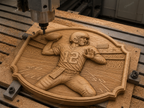 Relief quarterback football américain numéro 12, CNC & impression 3D, fichier STL, STL de très haute qualité