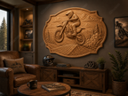 Relief motocross en montagne, CNC & impression 3D, fichier STL, STL de très haute qualité