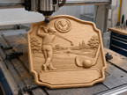 CNC & impression 3D relief golf à personnaliser, trophée golfeur, plaque victoire, STL très haute qualité