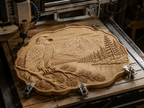 Relief aigle montagne et lac CNC & impression 3D, fichier STL décoration murale nature, STL de très haute qualité