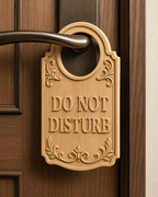 Fichier CNC & impression 3D panneau porte Do Not Disturb, design classique, STL très haute qualité