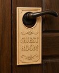 Fichier CNC & impression 3D plaque porte 'Guest Room', décoration chambre, STL très haute qualité