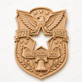 Fichier CNC & impression 3D America 250 – bas-relief aigle USA 1776-2026, Liberty Bell, 4th of July STL bois