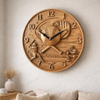 Fichier CNC horloge baseball – bas-relief sport pour sculpture bois, décoration murale STL