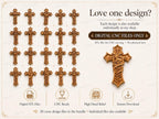 Fichier CNC & impression 3D pack 20 croix religieuses – bas-reliefs chrétiens pour sculpture bois, décoration murale STL