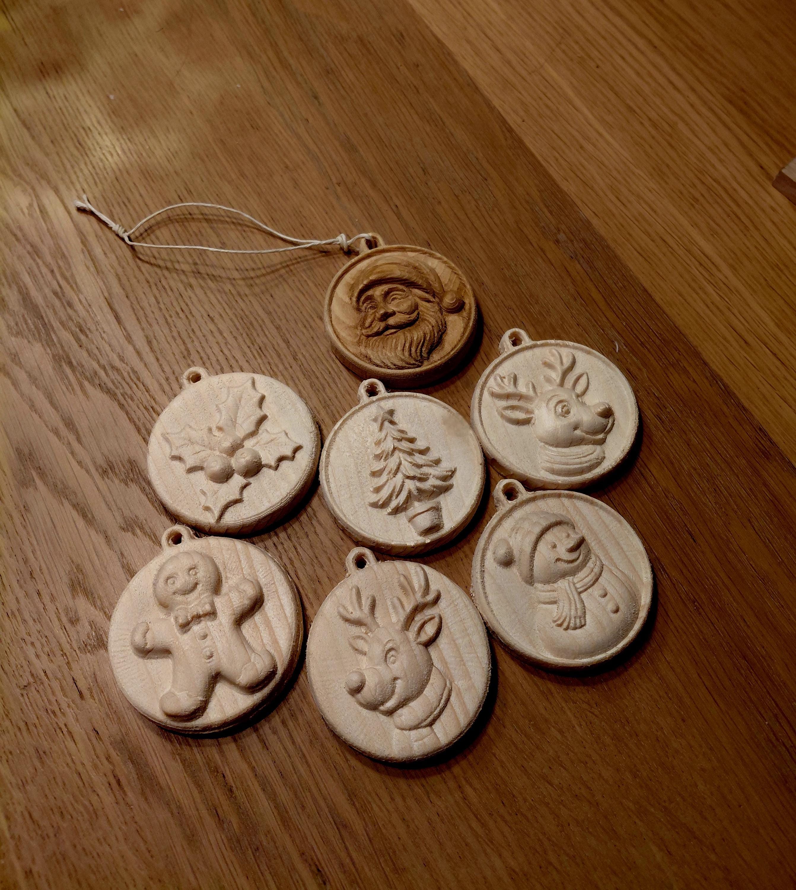 CNC-Datei Weihnachtsdekoration – 3D-Ornament-Relief für Holzschnitzerei, kompatibel mit VCarve Aspire, crv3d crv STL