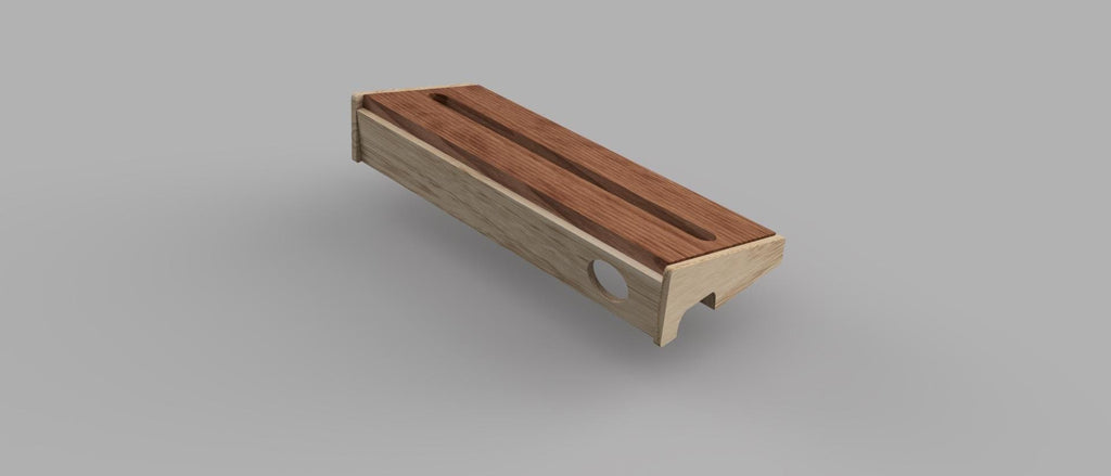 Fichier CNC pedalboard guitare compact – plan pour petit pédalier, formats dxf svg pdf crv3d crv STL