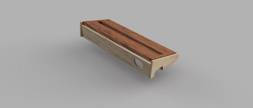 Fichier CNC pedalboard guitare compact – plan pour petit pédalier, formats dxf svg pdf crv3d crv STL