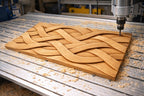 Fichier CNC panneau texture bois vague moderne – bas-relief pour sculpture bois, design façade meuble et décoration murale STL