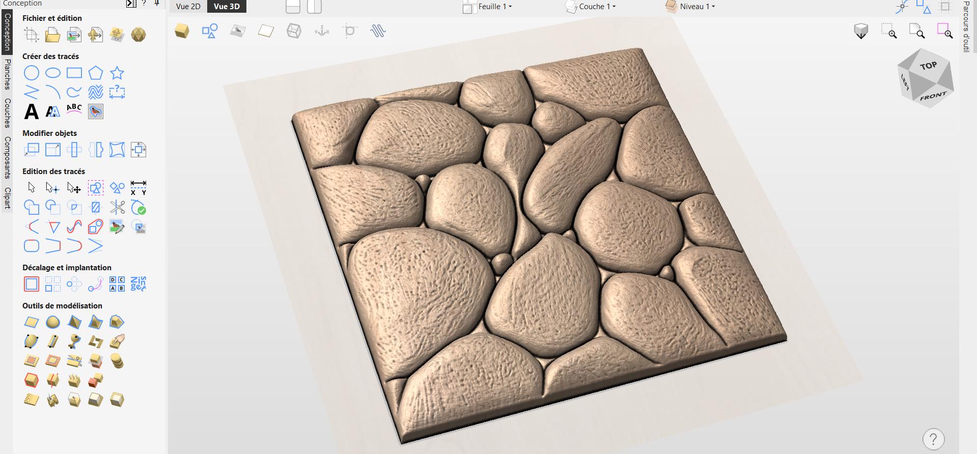 Fichier CNC panneau texture bois décorative – bas-relief motif pour sculpture bois, design panneau mural et porte de meuble STL