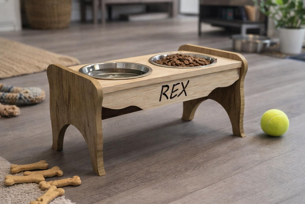 CNC-Datei für Tierfutternapfhalterung – Schneidpläne dxf svg crv crv3d ai pdf eps für CNC-Fräse
