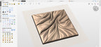 Fichier CNC panneau texture bois abstraite – bas-relief pour sculpture bois, design porte de meuble et décoration murale STL