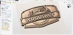 Fichier CNC panneau atelier bois – bas-relief menuiserie pour sculpture bois, décoration murale workshop STL