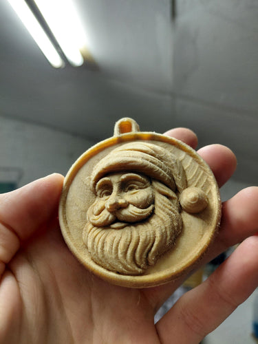 Fichier CNC décoration de Noël – bas-relief ornement 3D pour sculpture bois, compatible VCarve Aspire, crv3d crv STL