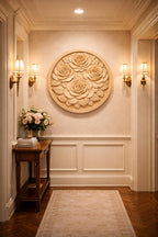 CNC-Datei Rosen Relief 3D, Holz Wanddeko floral, Holzskulptur, 3D STL Gravurmodell