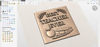 Fichier CNC & impression 3D panneau Best Teacher Ever – bas-relief bois pour cadeau professeur, décoration murale école STL
