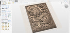 CNC Wikinger keltischer Drache, Holz-Basrelief Fantasy, Drachen-Wanddekoration, Schnitzplatte, 3D STL Gravurmodell