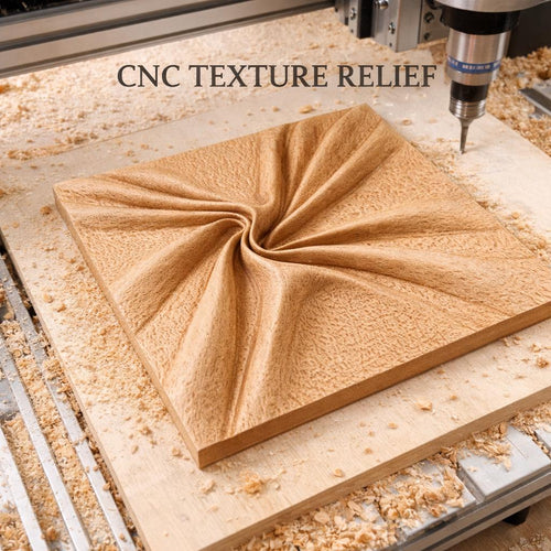 Fichier CNC panneau texture bois abstraite – bas-relief pour sculpture bois, design porte de meuble et décoration murale STL
