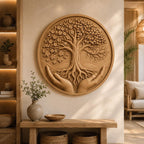 CNC & impression 3D arbre de vie tenu par des mains, fichier STL très haute qualité