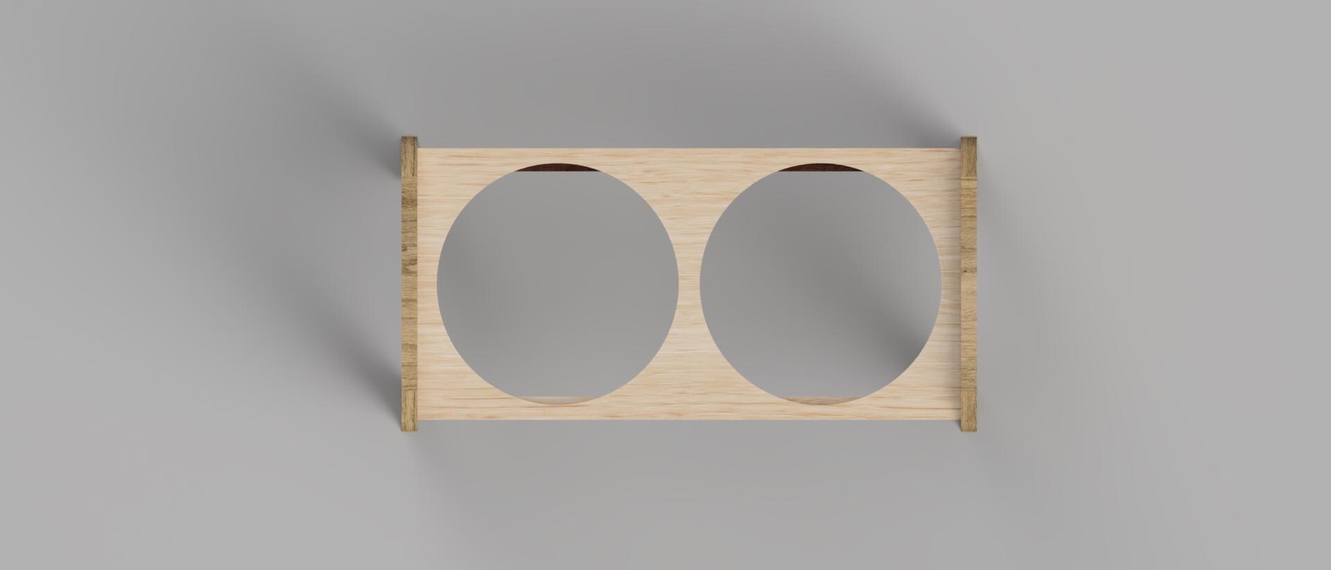 CNC-Datei für Tierfutternapfhalterung – Schneidpläne dxf svg crv crv3d ai pdf eps für CNC-Fräse