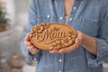 Fichier CNC panneau maman floral – bas-relief bois pour cadeau fête des mères, décoration murale STL
