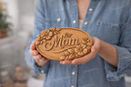 Fichier CNC panneau maman floral – bas-relief bois pour cadeau fête des mères, décoration murale STL