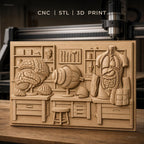 Fichier CNC & impression 3D anatomie humaine, cerveau, œil, torse avec organes, outils de laboratoire, haute qualité relief STL