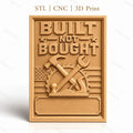Fichier CNC & impression 3D panneau outils de menuiserie marteau clé drapeau américain haute qualité relief STL