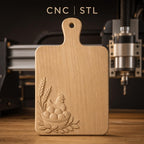 Fichier CNC Poule, panier d'œufs et épis de blé, bas-relief pour sculpture sur bois, STL